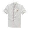41-8KbvxcaL.jpg Short Sleeve Chef Jacket Chef Jackets Mens Short Sleeve Shirts Men Short Sleeve Shirt Universal Shirts