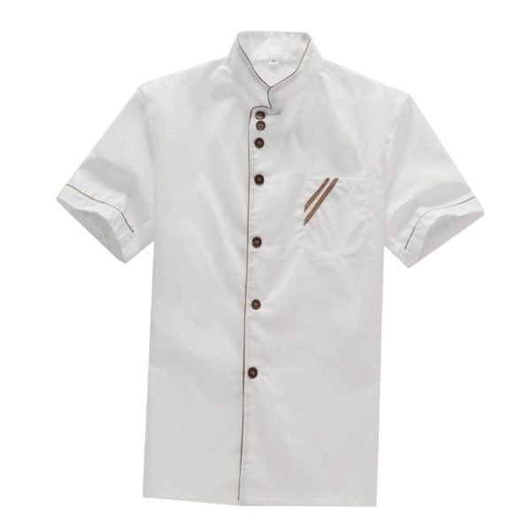 41-8KbvxcaL.jpg Short Sleeve Chef Jacket Chef Jackets Mens Short Sleeve Shirts Men Short Sleeve Shirt Universal Shirts