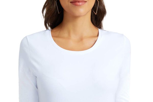 41enZ38k0ML.jpg Women's Basic Half Sleeve Crew Neck T-Shirt Casual Solid Slim Cotton Top