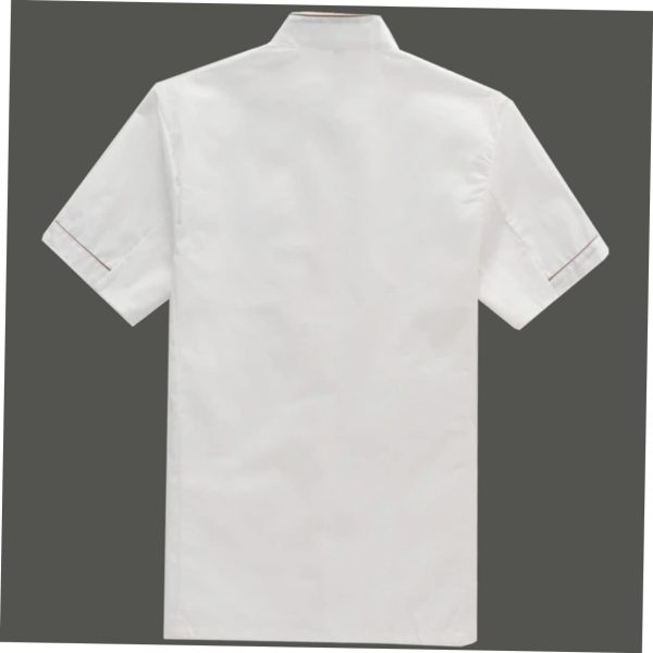 41njsuEqyVL.jpg Short Sleeve Chef Jacket Chef Jackets Mens Short Sleeve Shirts Men Short Sleeve Shirt Universal Shirts