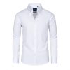 Slim Fit Mens Dress Shirts Long Sleeve Dress Shirts for Men Stain Sheild Button Down Shirt Men Big