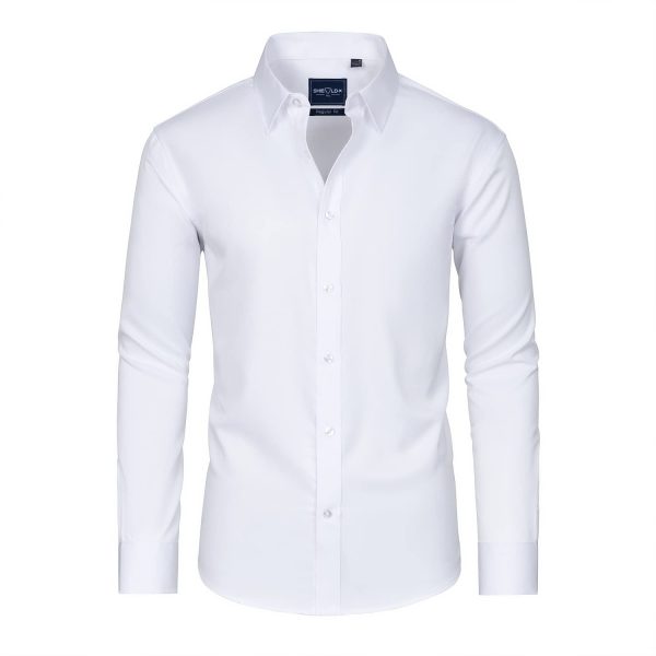 51K5NCVcF0L.jpg Slim Fit Mens Dress Shirts Long Sleeve Dress Shirts for Men Stain Sheild Button Down Shirt Men Big