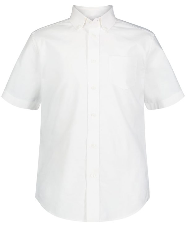 Uniform Young Men’s Short Sleeve Button-down Oxford Shirt