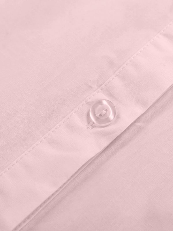 6184hz2ilVL.jpg Women's Casual Shirt Dress Collar V Neck Button Down Loose Long Sleeve Mini Dresses Light Pink Large