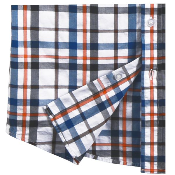 618vk4pZ4sL.jpg Mens Short Sleeve Casual Plaid Button Down Shirts Work Slim Fit Western Dress Shirt for Men