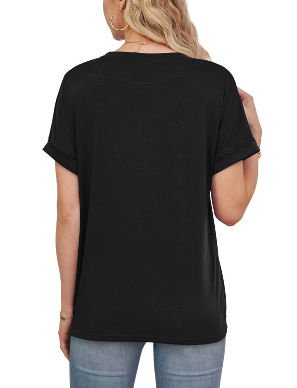 619o5bUteRL.jpg Women's Oversized T Shirts Short Sleeve Crewneck Summer Tops Casual Loose Basic Tee Shirts 2025 Trendy Clothes