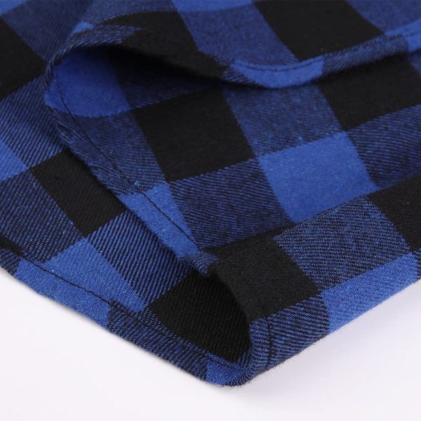 Flannel Plaid Shirt for Men - Regular-Fit Long-Sleeved Casual Button-Down Shirt