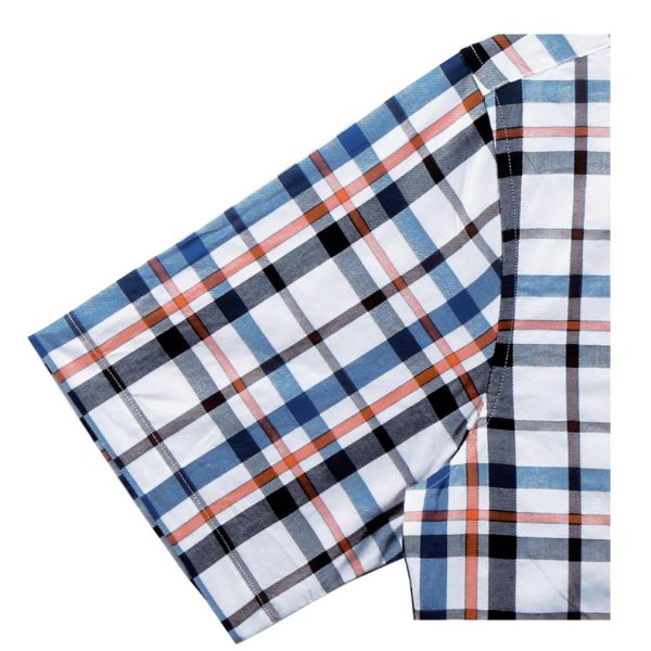 61fRgh62lkL.jpg Mens Short Sleeve Casual Plaid Button Down Shirts Work Slim Fit Western Dress Shirt for Men