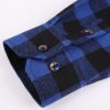Flannel Plaid Shirt for Men - Regular-Fit Long-Sleeved Casual Button-Down Shirt