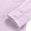 Women's Casual Shirt Dress Collar V Neck Button Down Loose Long Sleeve Mini Dresses Light Purple X-Large