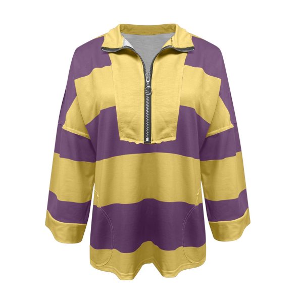 61tyoQ-loQL.jpg Oversized Sweatshirts for Women Half Zip Up V Neck Color Block Pullover Fall Casual Drop Shoulder Long Sleeve Tops