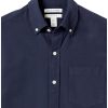 Men's Button-Up Shirts - Slim-Fit Short-Sleeve Pocket Oxford - Comfort and Style