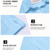 Button Down Shirt Women Cotton Short Sleeve Blouses V Neck Collared Button Up Summer Beach Tops