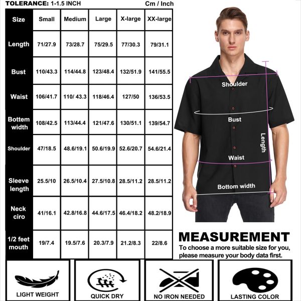 718WNQHLSIL.jpg Mens Unique Pattern Hawaiian Shirt Beach Tropical Button Up Shirts Vacation Cruise Hawaii Summer Clothes