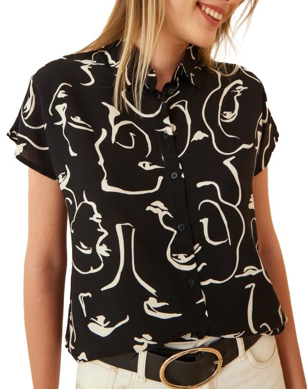 Blouses for Women Fashion, Long Sleeve Button Down Shirts Dressy Casual Tops