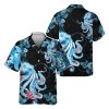 - Octopus Hawaiian Shirt Short Sleeve Aloha Beach Shirt Summer Casual Button Down Shirts Full Size S-5XL