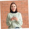 Half Blouse Collar Women's Detachable Fake Collar Long Sleeve for Crop Tops and Tulle Sleeve Dresses