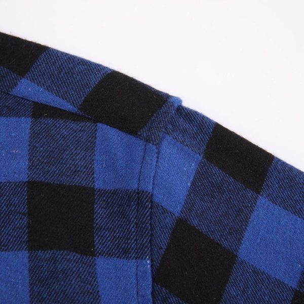 Flannel Plaid Shirt for Men - Regular-Fit Long-Sleeved Casual Button-Down Shirt