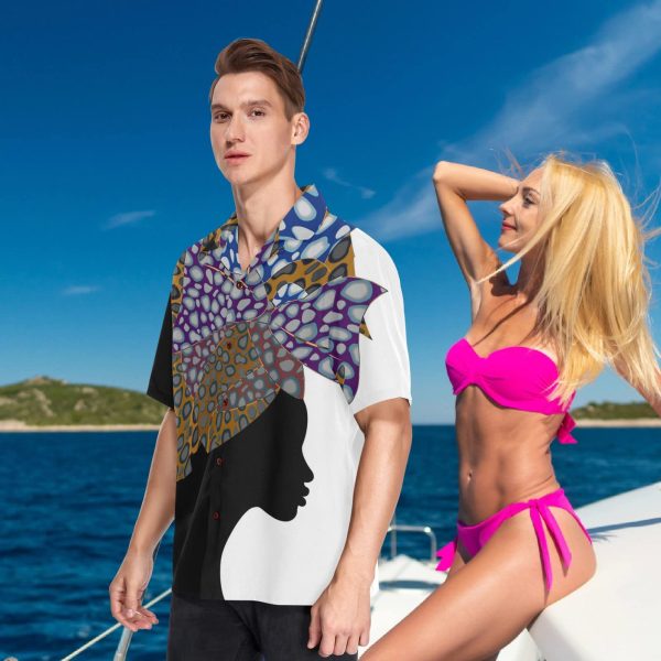 71eoPXIZ2FL.jpg Mens Unique Pattern Hawaiian Shirt Beach Tropical Button Up Shirts Vacation Cruise Hawaii Summer Clothes