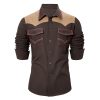 Mens Western Shirts Long Sleeve Cowboy Shirts for Men Casual Button Down Shirts Country Shirt