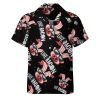 Funny Bacon I Love Bacon Men's Button Down Shirts Short Sleeve Casual Shirts Summer T-Shirt Top for Vacation Wedding