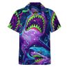 71nKDafqTaL.jpg Mens Hawaiian Shark Shirts Short Sleeve Button Up Beach Summer Button Down Hawaiian Trippy Shirt for Men Women