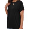 Women's Oversized T Shirts Short Sleeve Crewneck Summer Tops Casual Loose Basic Tee Shirts 2025 Trendy Clothes