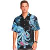 - Octopus Hawaiian Shirt Short Sleeve Aloha Beach Shirt Summer Casual Button Down Shirts Full Size S-5XL