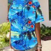 Womens Hawaiian Button Down Shirts Short Sleeve Casual Floral Tropical Shirt Summer Beach Shirt Cool Button Up Tops