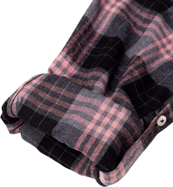Flannel Shirt Women Plaid Shirts Button Down Long Sleeve Oversized Cotton Boyfriend Casual Roll Up Blouse Tops