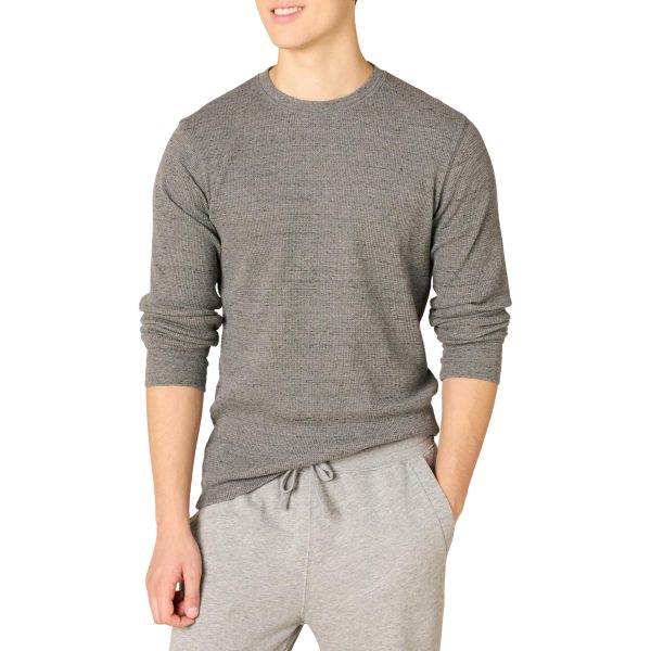 Men's Long Sleeve Slim-Fit Waffle Shirt