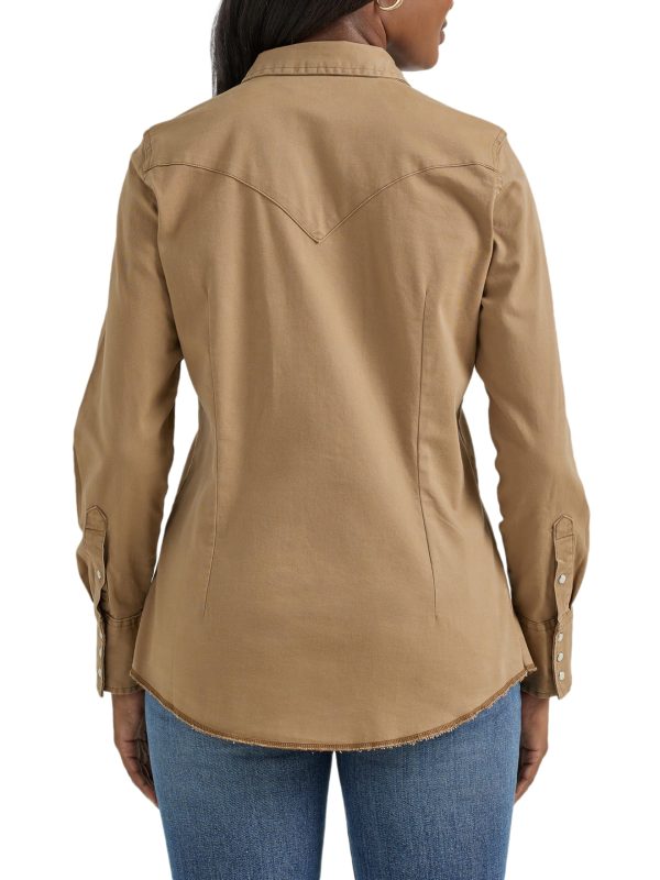815n8azYokL.jpg Women's Western Snap Work Long Sleeve Shirt