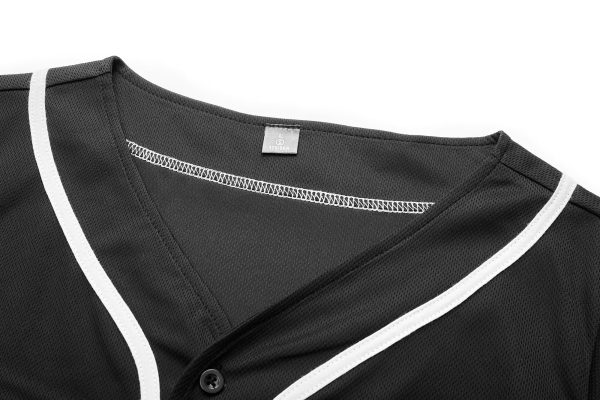 Womens Baseball Jersey Shirt Button Down Blank Softball Jersey Short Sleeve Hip Hop Active Hipster Shirts