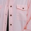 Denim Shirt Women Chambray Jean Western Shirts Long Sleeve Button Down Tops
