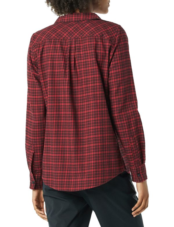 81ChNxgqdjL.jpg Women's Classic-Fit Long-Sleeve Lightweight Plaid Flannel Shirt
