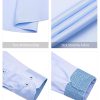 Men's Dress Shirts Long Sleeve Wrinkle-Free Business Casual Button Down Shirt