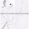 Men's Linen Shirts Casual Button Down Long Sleeve Shirt Solid Spread Collar Summer Beach Shirts with Pocket