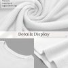 3 Pack Women's Half Sleeve Cotton Ribbed Shirts, Slim Fit Crew Neck Tops Basic Layer Solid Color Summer Work Tees