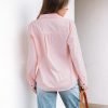 Denim Shirt Women Chambray Jean Western Shirts Long Sleeve Button Down Tops