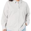 Women's Long Sleeve Button Down Stretch Oxford Shirt (Available in Plus Size)