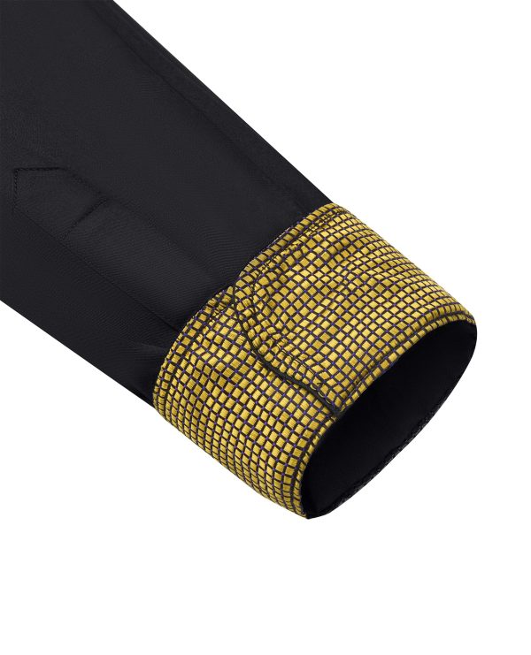 Mens Dress Shirts Long Sleeve Dress Shirts for Men Inner Contrast Button Down Casual Shirts for Men Big and Tall