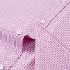 Mens Solid Oxford Shirt Long Sleeve Dress Shirt Work Casual Button Down Shirts with Pocket