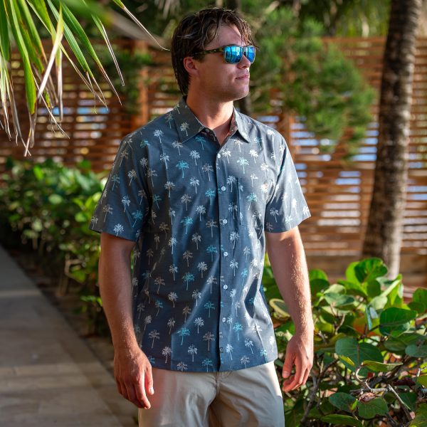 Men's Palm Solo Woven Short Sleeve Performance Tee