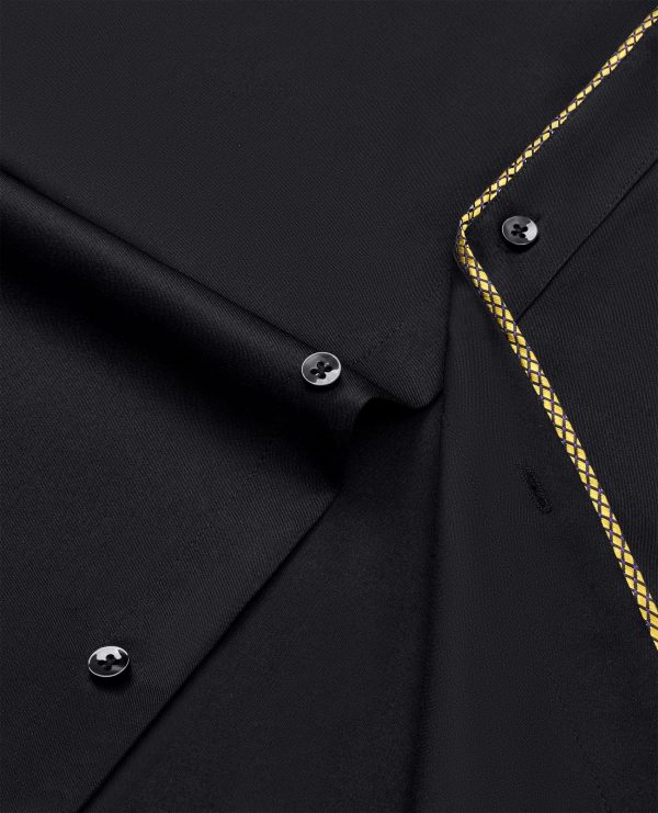 Mens Dress Shirts Long Sleeve Dress Shirts for Men Inner Contrast Button Down Casual Shirts for Men Big and Tall