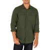 Men's Long-Sleeve Flannel Shirt, Regular-Fit, Two Pockets