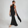 Women Sexy Backless Bodycon Sleeveless Open Back Maxi Dress for Going Out, Elegant Party Cocktail Long Dress