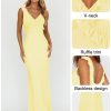 Women Sexy Sleeveless V-Neck Ruffle Backless Summer Dresses Long Formal Dress for Women Cocktail Party Prom Dress