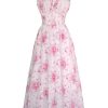 Summer Dresses for Women 2025 Floral Corset Dress Long Milkmaid Dress