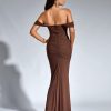 Off The Shoulder Maxi Long Dress Corset Ruched Bodycon Formal Wedding Guest Dresses for Women