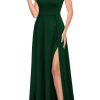 Women's Halter Neck Sexy Split Cocktail Party Maxi Long Formal Dress
